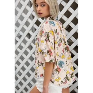 Malibu Mornings Button Up Top